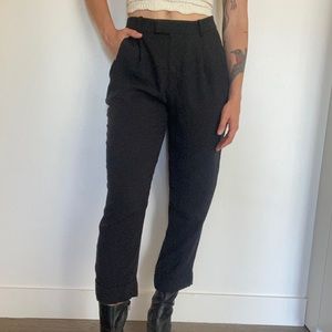 Everlane High Waist Tapered Crop Trousers